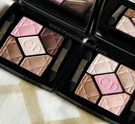 dior rosy tan and rosy nude eyeshadow palettes