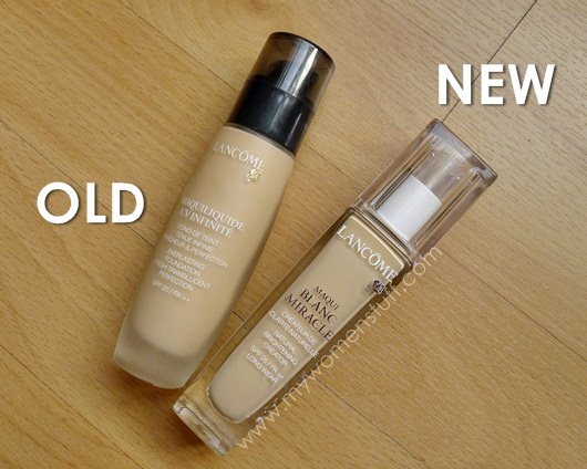lancome maqui blanc miracle and maquiliquide uv infinite foundation