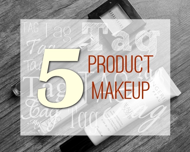 5 product makeup tag